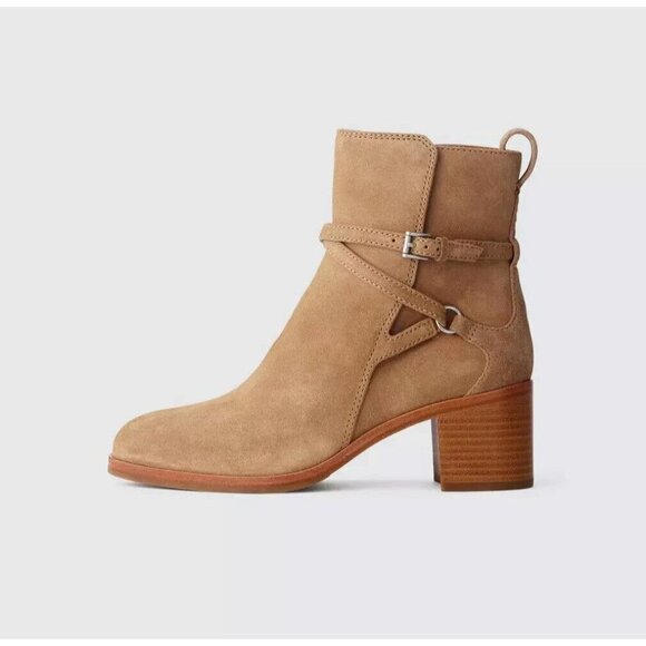Rag & Bone Hazel Suede Buckle Boots Size 40 US 10 Womens $495 - Picture 1 of 13